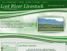 Tablet Screenshot of lostriverlivestock.com